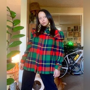 1970’s Plaid Women's Swing Jacket